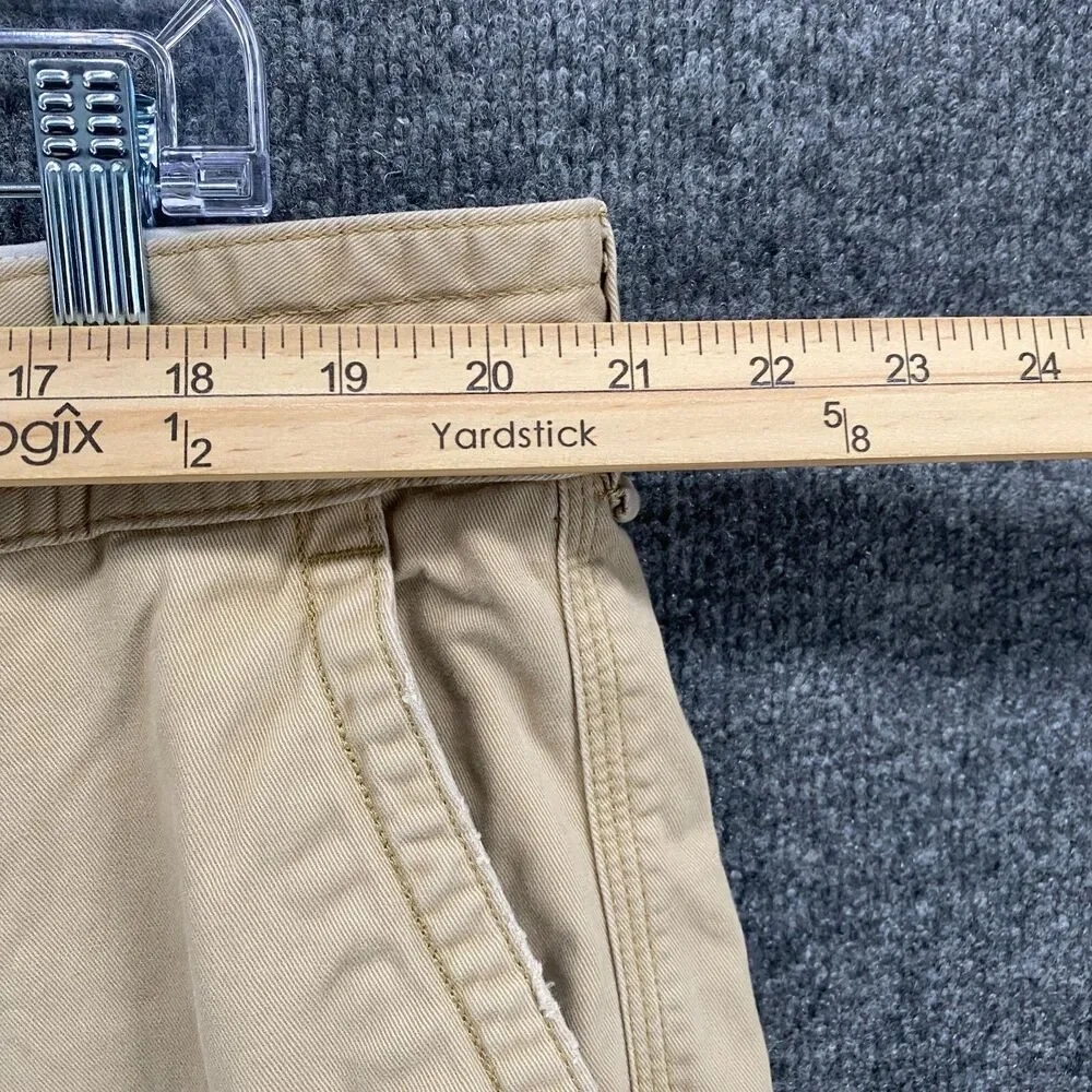 Polo Ralph Lauren Shorts Men 42 Brown Cargo Wide Leg Outdoor Hiking Baggy Casual